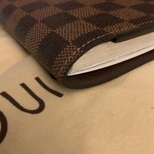 Louis Vuitton Damier Ebene Desk Agenda Cover